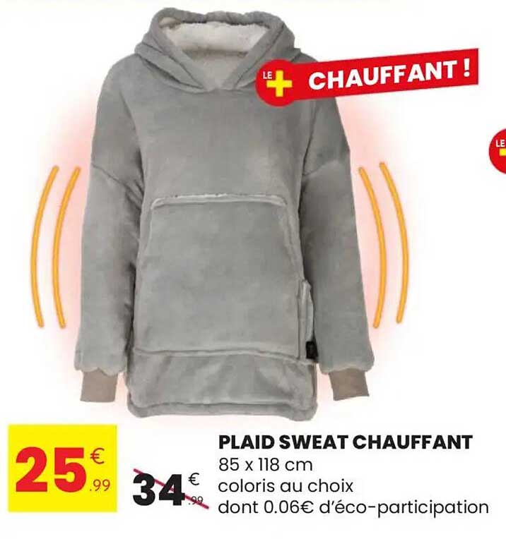 PLAID SWEAT CHAUFFANT