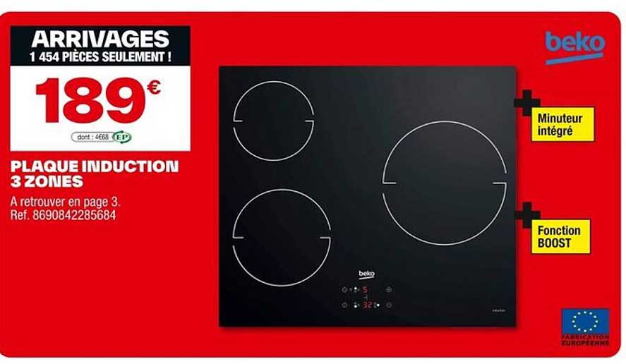PLAQUE INDUCTION 3 ZONES