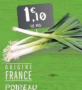 Poireau Origine France