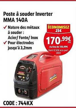 Poste à souder Inverter MMA 140A