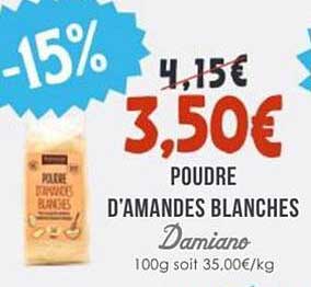 Poudre d'amandes blanches