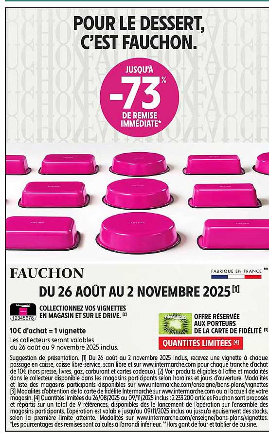 POUR LE DESSERT, C'EST FAUCHON.