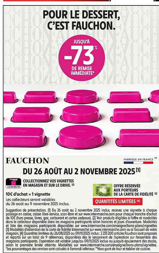 Pour le dessert, c'est Fauchon.