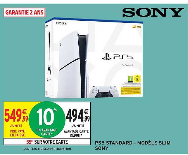 PS5 STANDARD - MODÈLE SLIM SONY