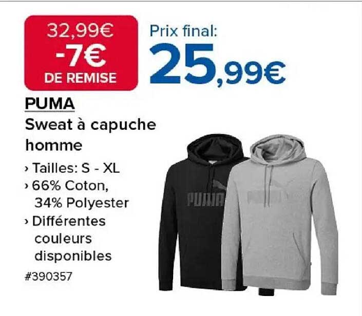 PUMA Sweat à capuche homme