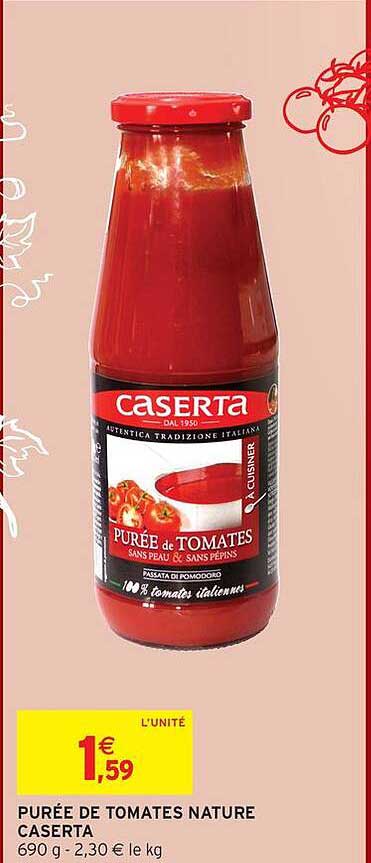 PURÉE DE TOMATES NATURE CASERTA