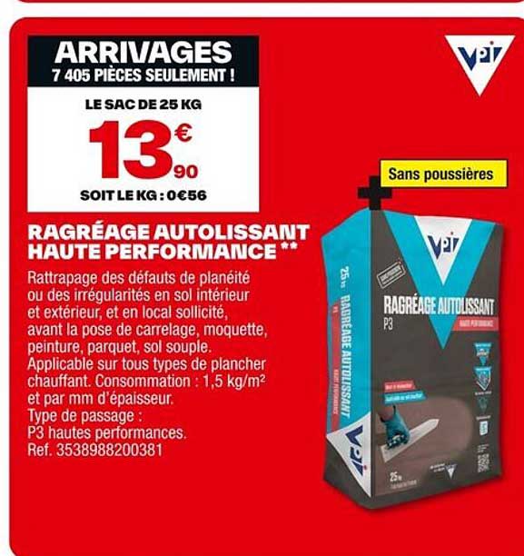 RAGRÉAGE AUTOLISSANT HAUTE PERFORMANCE