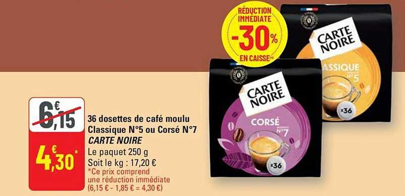 Réduction immédiate -30% en caisse