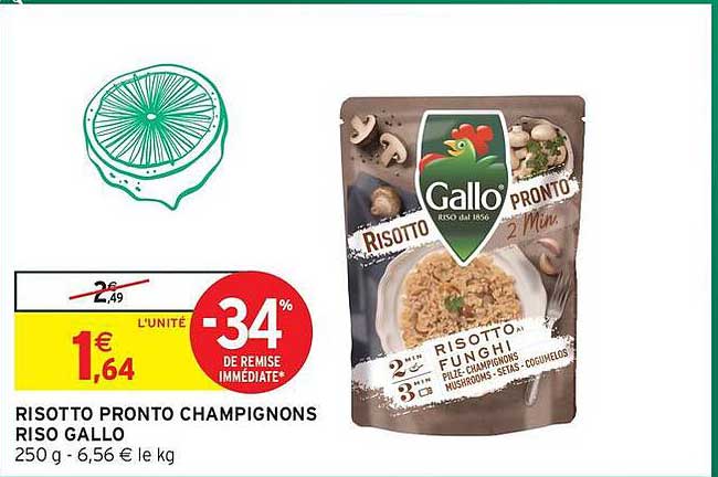 RISOTTO PRONTO CHAMPIGNONS RISO GALLO