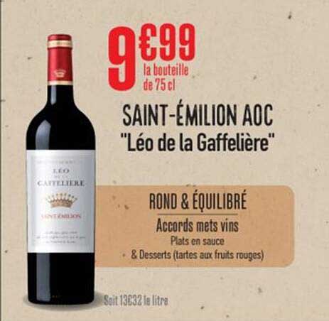SAINT-ÉMILION AOC "Léo de la Gaffelière"