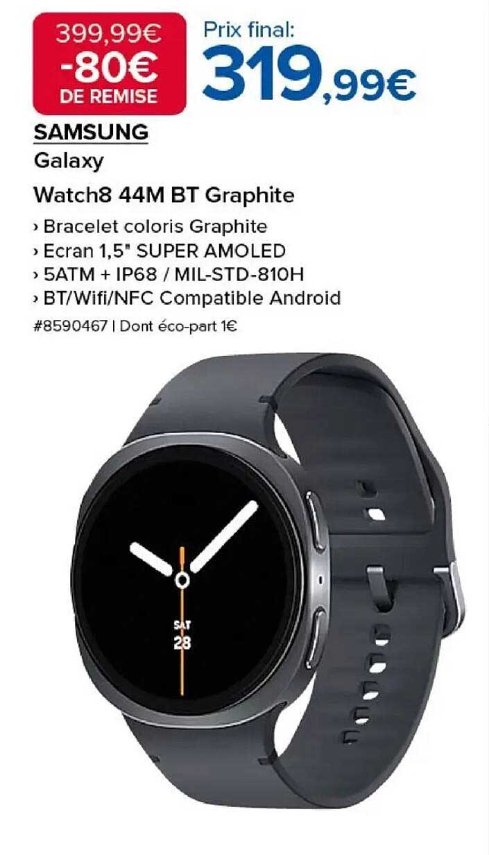 Samsung Galaxy Watch8 44M BT Graphite