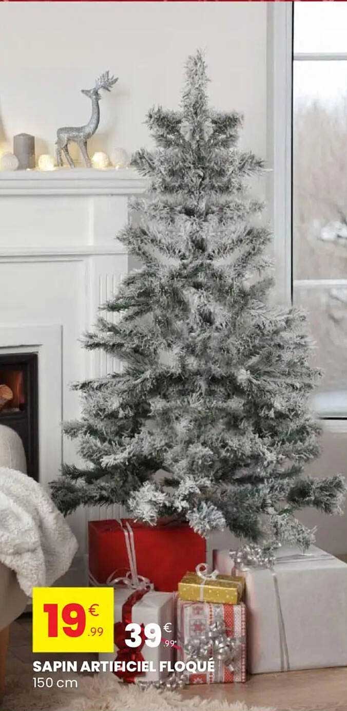 SAPIN ARTIFICIEL FLOQUÉ