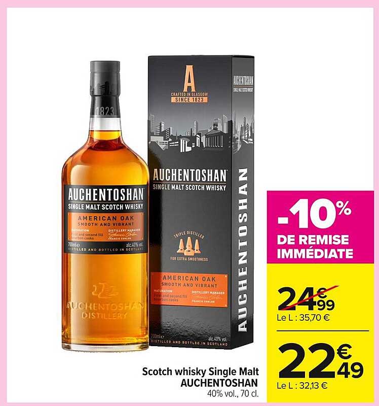 Scotch whisky Single Malt AUCHENTOSHAN