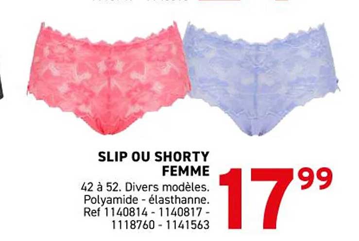 SLIP OU SHORTY FEMME