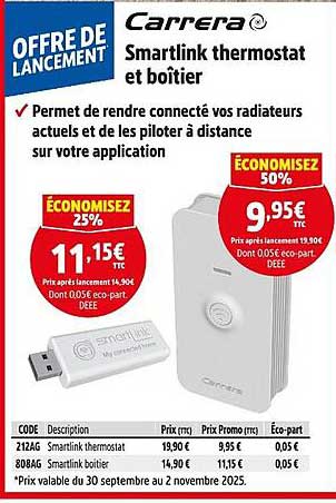 Smartlink thermostat et boîtier