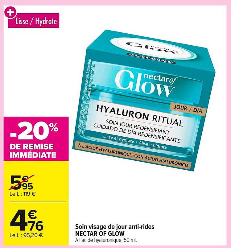 Soin visage de jour anti-rides NECTAR OF GLOW