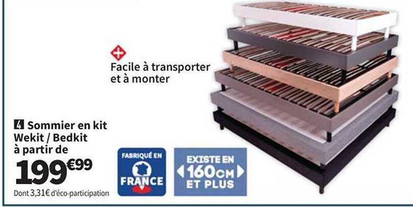Sommier en kit Wekit / Bedkit à partir de 199€99