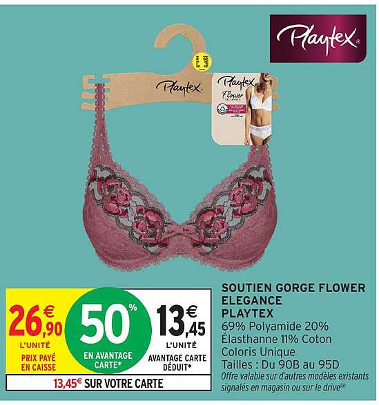 SOUTIEN GORGE FLOWER ELEGANCE PLAYTEX
