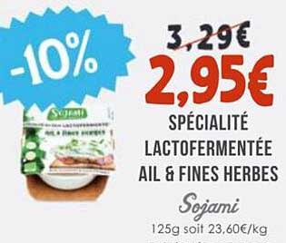 SPÉCIALITÉ LACTOFERMENTÉE AIL & FINES HERBES