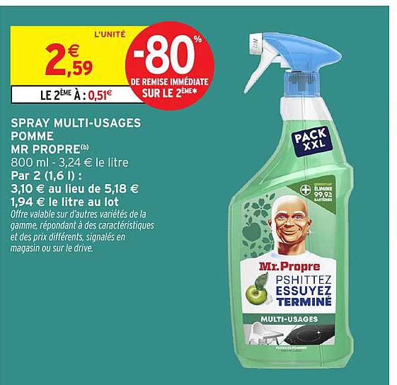 SPRAY MULTI-USAGES POMME MR PROPRE