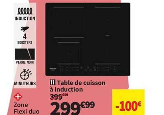 Table de cuisson à induction
