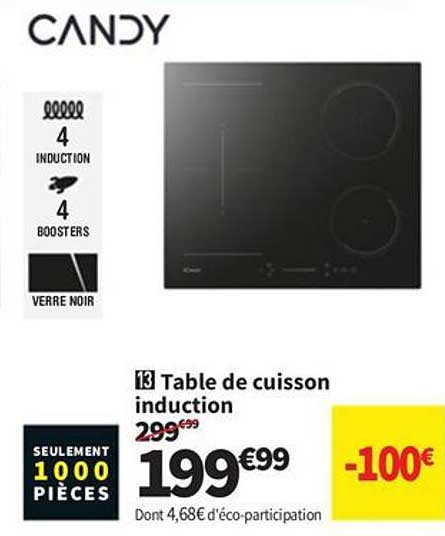 Table de cuisson induction