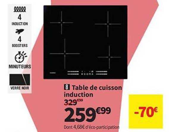 Table de cuisson induction