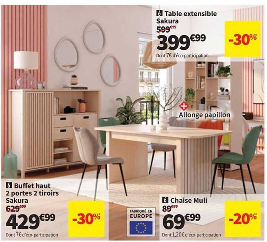 Table extensible Sakura