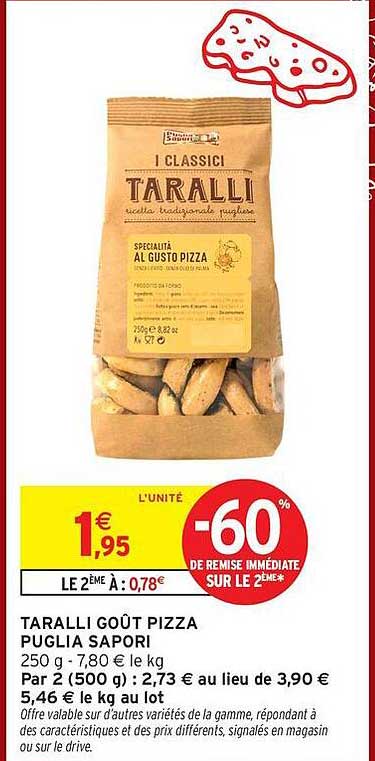 TARALLI GOÛT PIZZA PUGLIA SAPORI