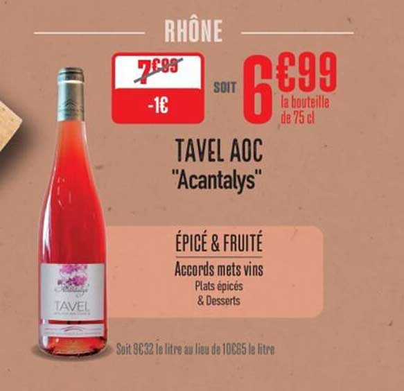 TAVEL AOC "Acantals"
