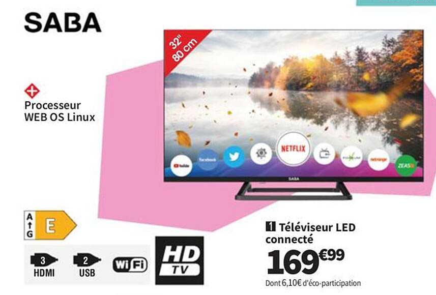Téléviseur LED connecté