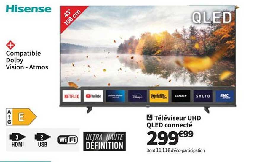 Téléviseur UHD QLED connecté