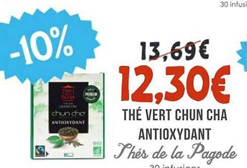 Thé Vert Chun Cha Antioxidant - 10%