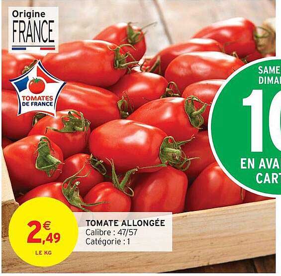 TOMATE ALLONGÉE