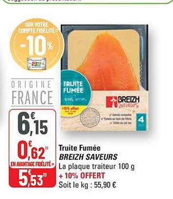 Truite Fumée BREIZH SAVEURS