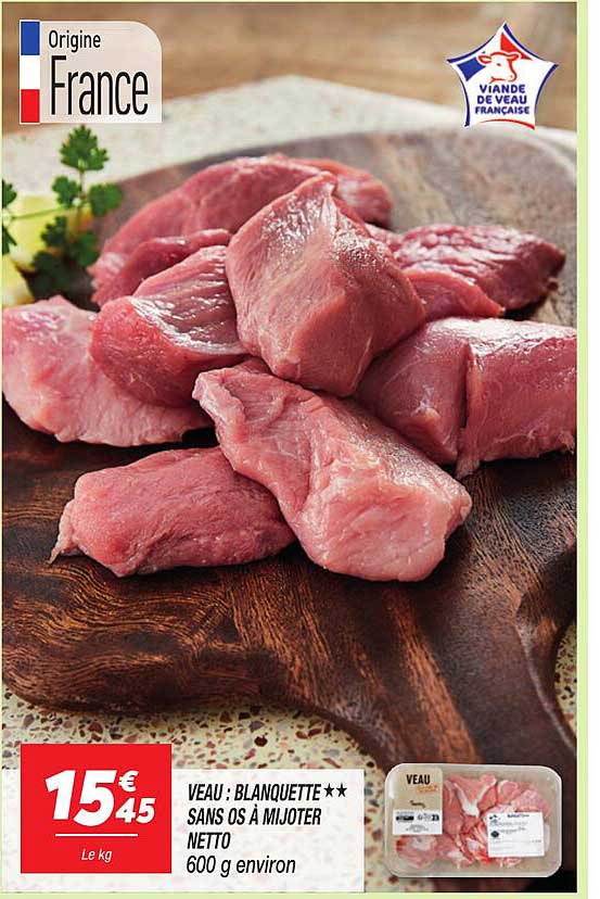 VEAU : BLANQUETTE ** SANS OS À MIJOTER