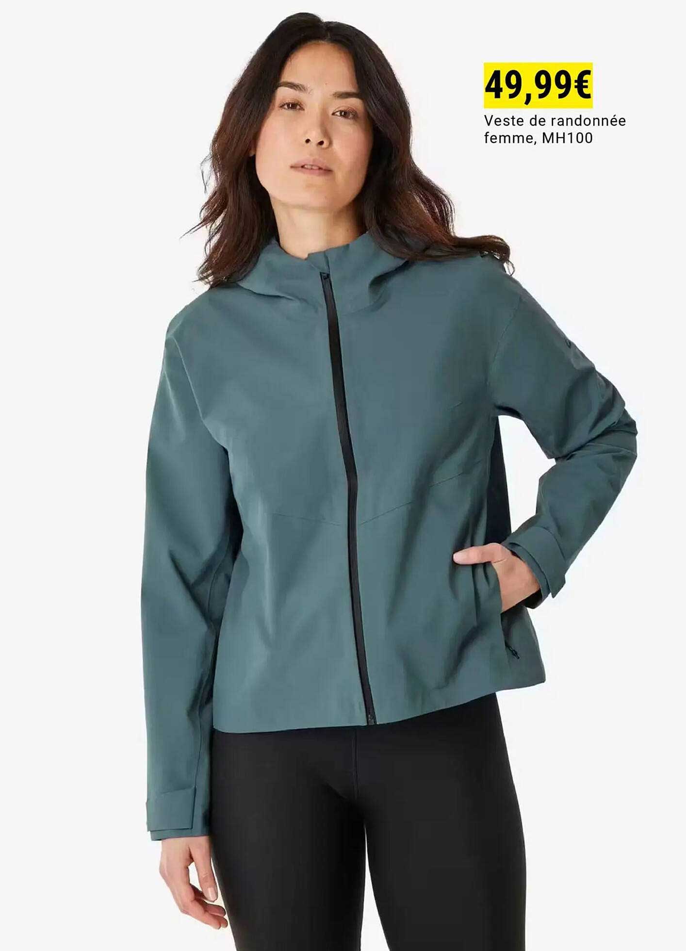 Veste de randonnée femme, MH100