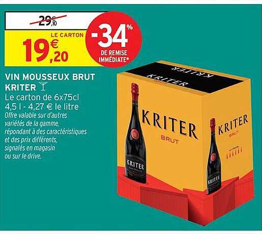 VIN MOUSSEUX BRUT KRITER