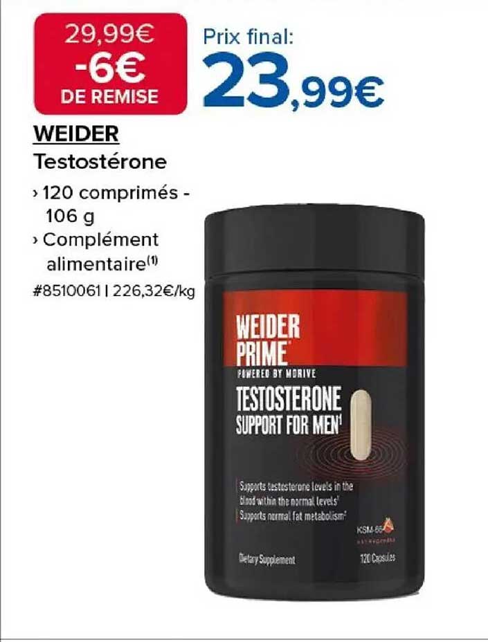 WEIDER Testostérone