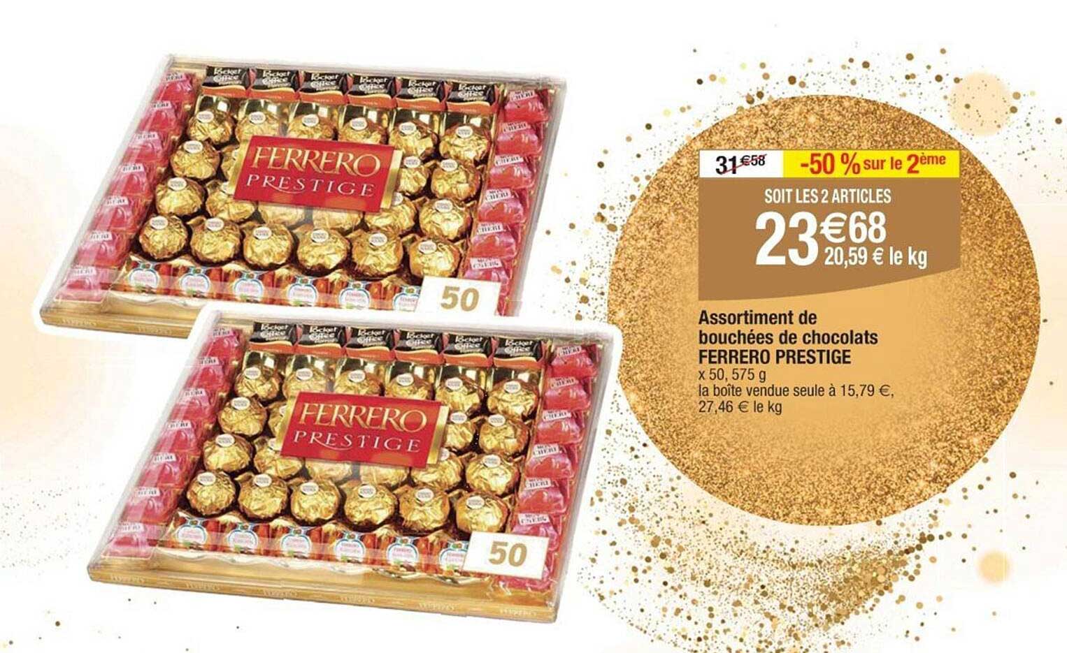 Assortiment de bouchées de chocolats FERRERO PRESTIGE