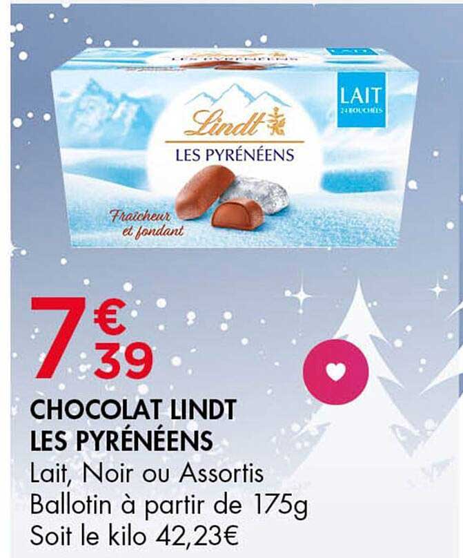CHOCOLAT LINDT LES PYRÉNÉENS