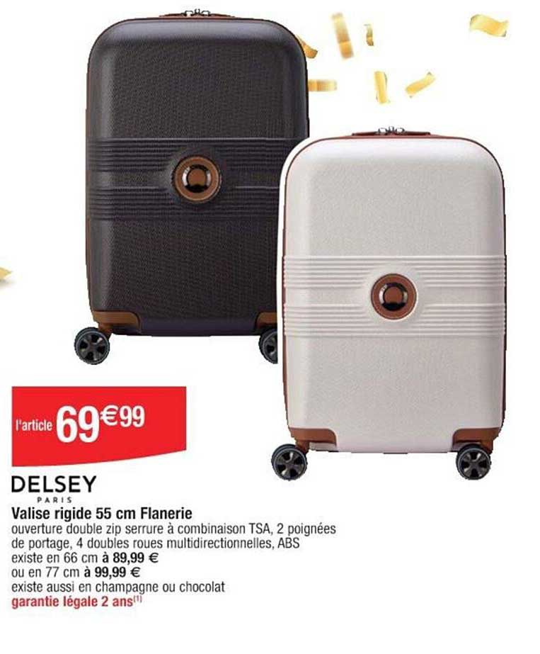 Delsey Valise rigide 55 cm Flanerie