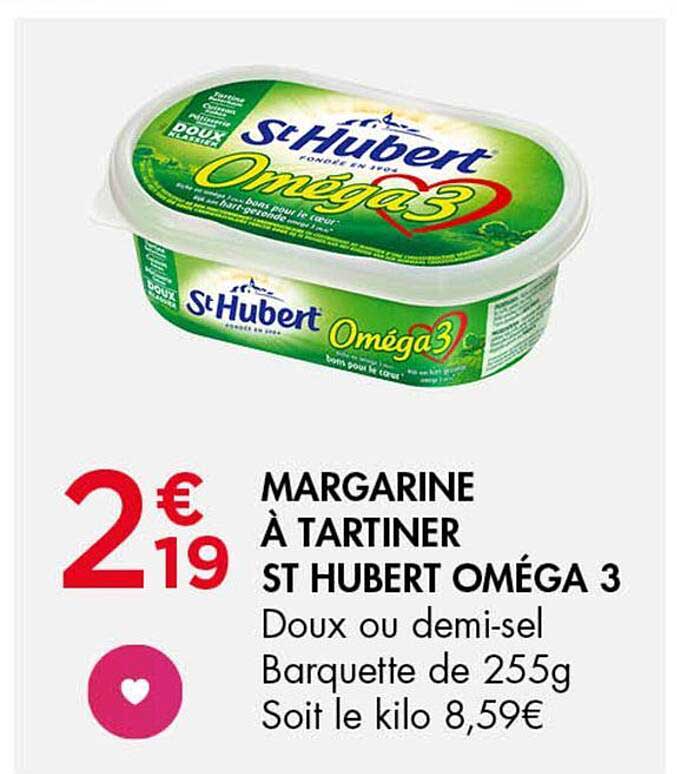 MARGARINE À TARTINER ST HUBERT OMÉGA 3