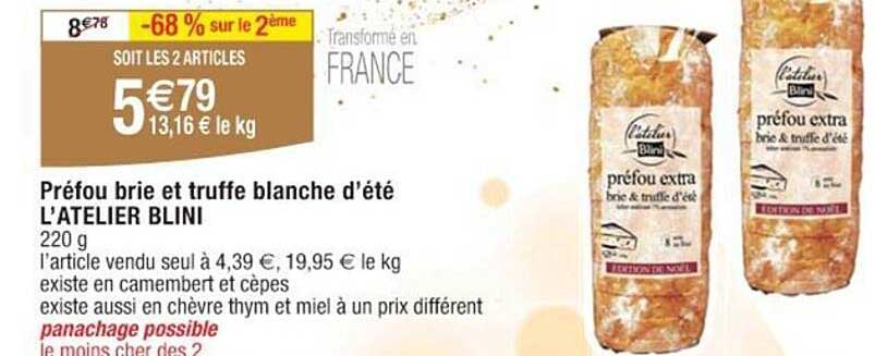 Préfou brie et truffe blanche d'été