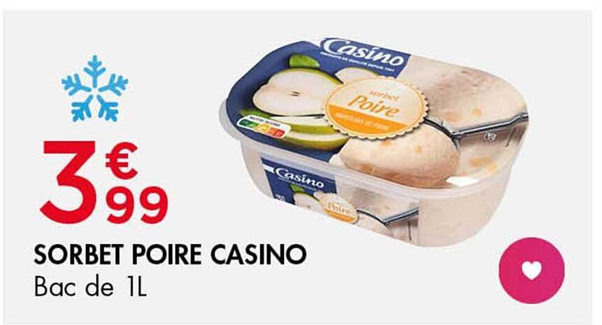 SORBET POIRE CASINO