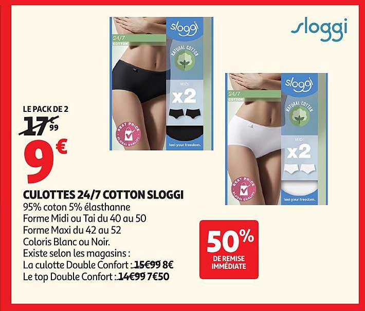 CULOTTES 24/7 COTTON SLOGGI