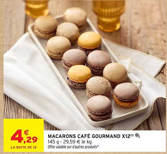 MACARONS CAFÉ GOURMAND X12