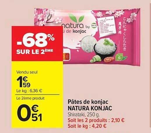 Pâtes de konjac NATURA KONJAC