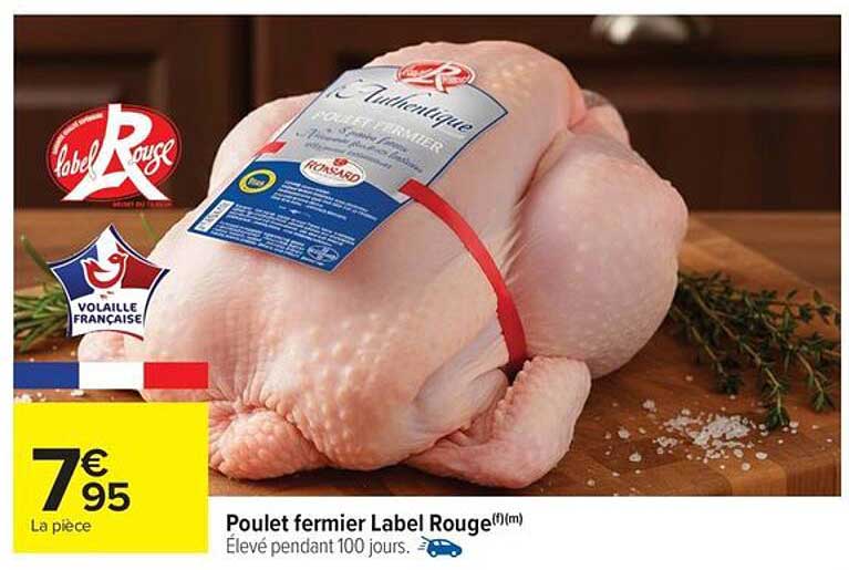 Poulet fermier Label Rouge
