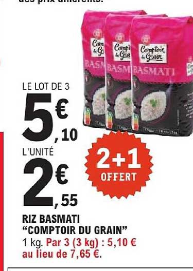Leclerc Riz Basmati Promo Riz Basmati